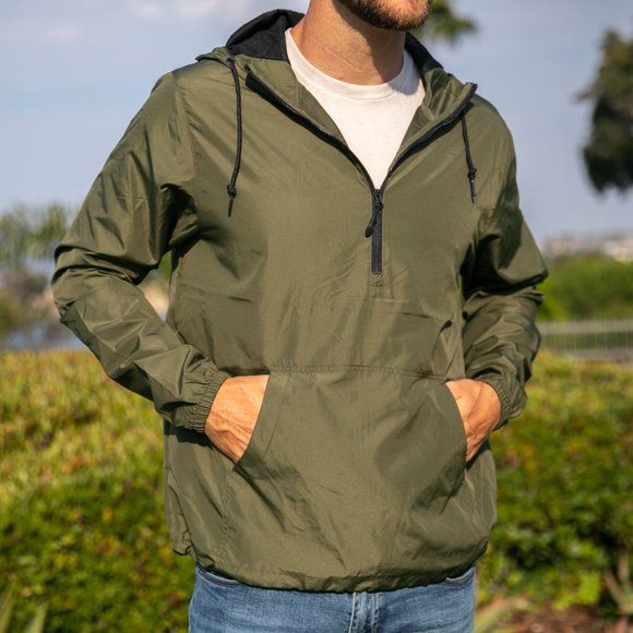 THE Ohio (Ohio Colors) Premium Unisex Lightweight Windbreaker Half-Zip Jacket - Picture 11 of 12